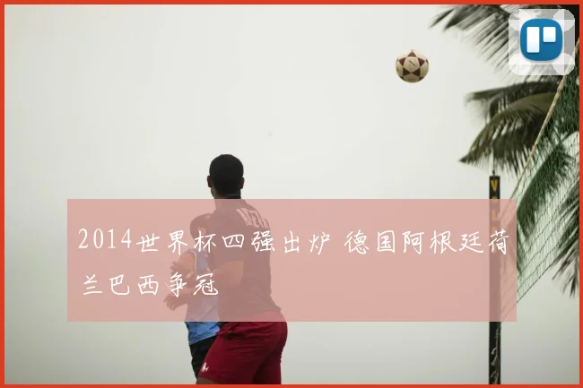 2014世界杯四强出炉 德国阿根廷荷兰巴西争冠